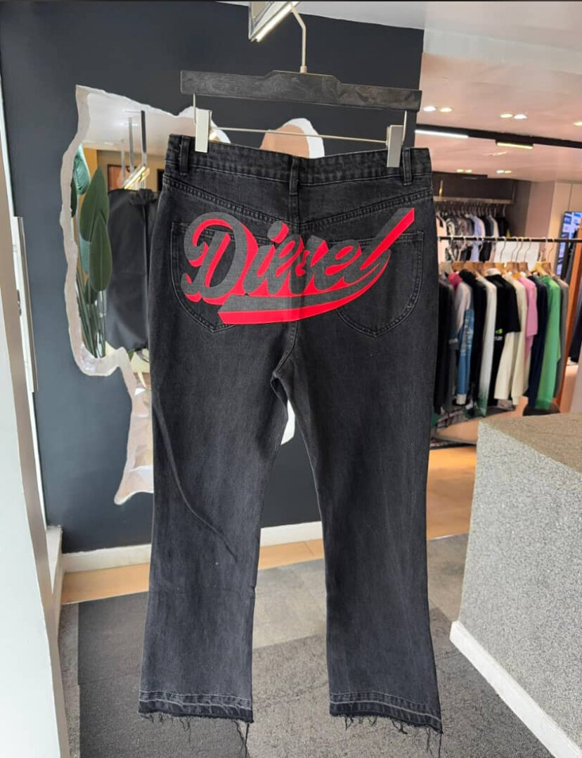 Jeans décontracté avec motif