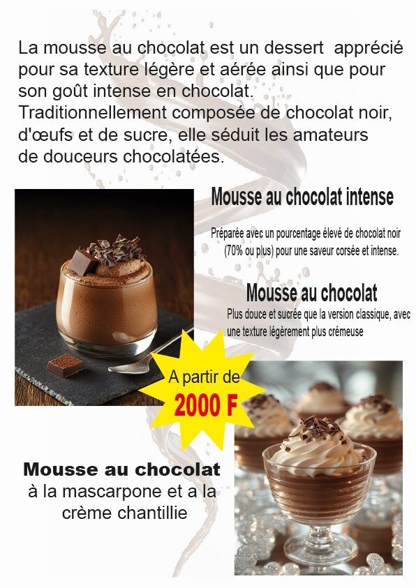 Mousse au Chocolat Intense