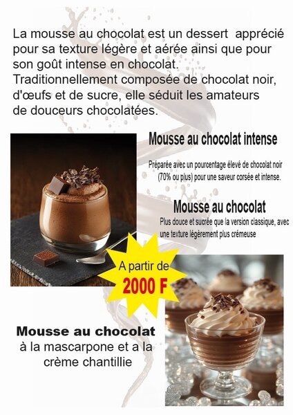 Mousse au Chocolat Intense