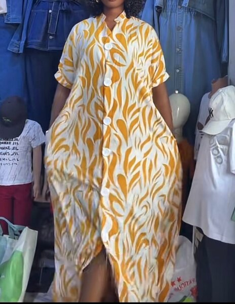 Robe longue imprimée été