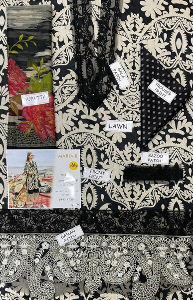 Printed lawn suit