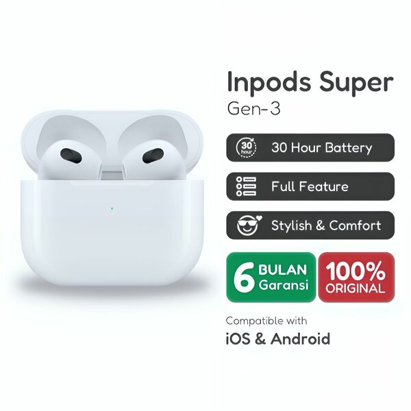Écouteurs Sans Fil Inpods Super