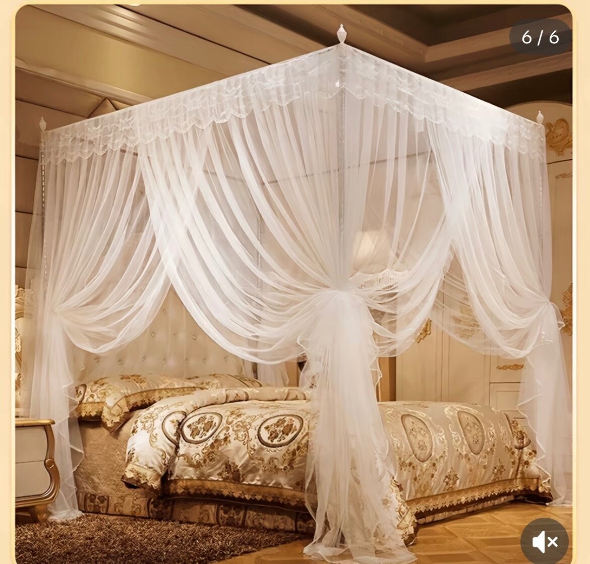 Baldaquin lit romantique