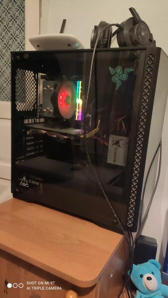 ПК  Процессор amd Ryzen 5 2600 ОЗУ G skill tridentZ RGB 16gb