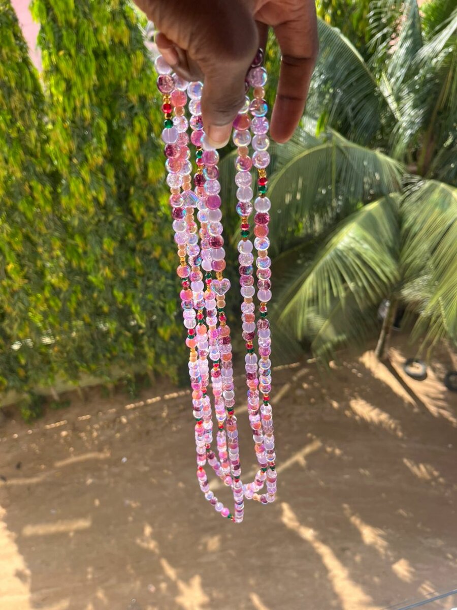 Colliers perles colorés