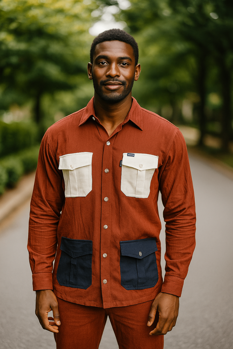 Complet homme 100% lin cassé