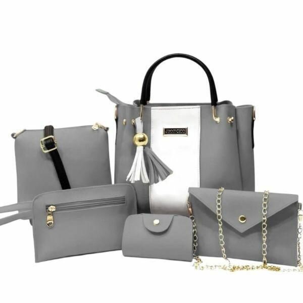 *Product Name*: Stylish Women's PU Leather Handbag Set - 5 P