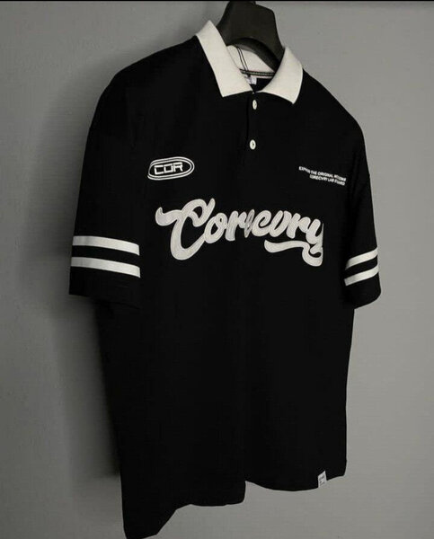 Polo Noir à Rayures