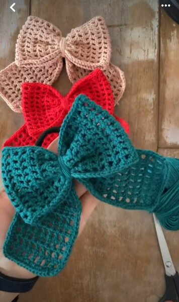 Crochet Hair Bows