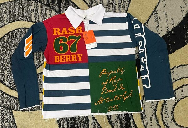 Rugby polo à motifs colorés