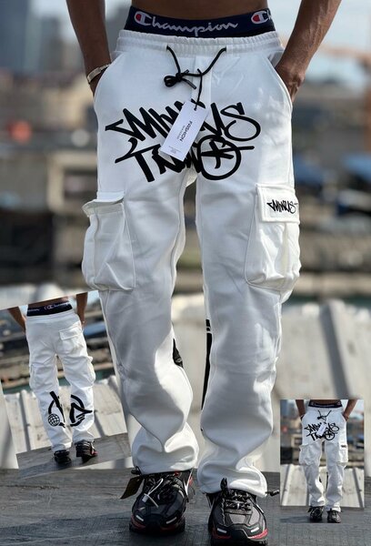 Pantalon Cargo Streetwear Graffiti