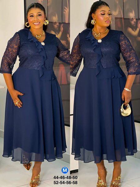 Robe élégante en dentelle femme