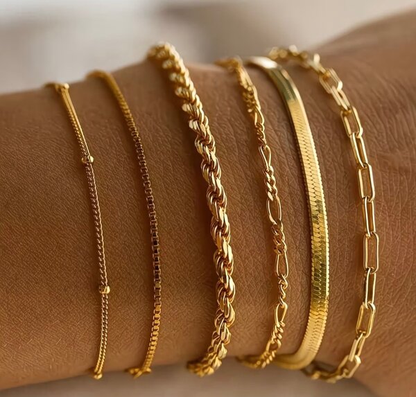 Bracelets en or élégants
