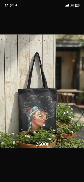 Tote bag artistique moderne