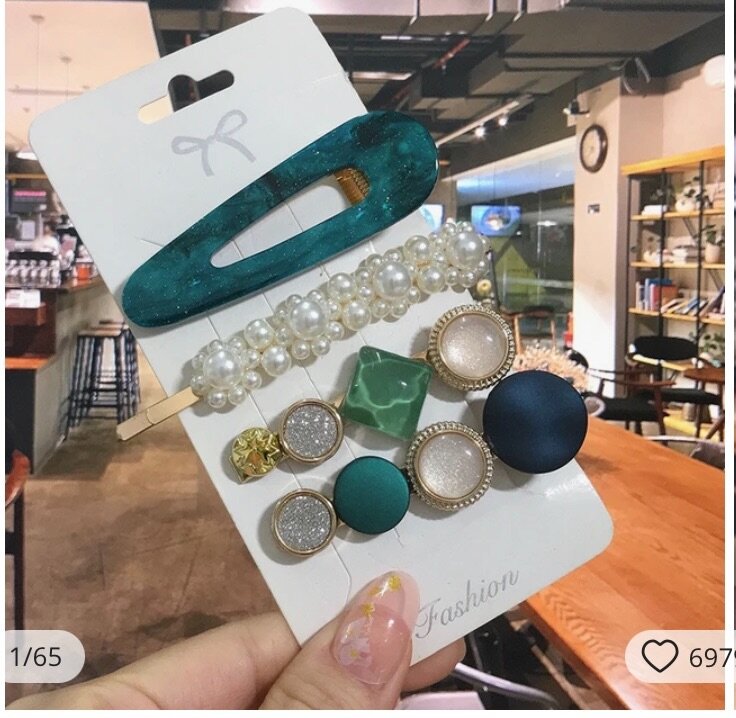 Pinces à Cheveux et hijab en Acrylique pour Femmes,