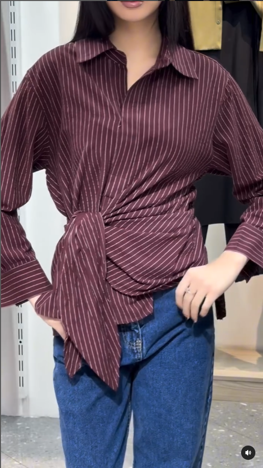 рубашка на завязках