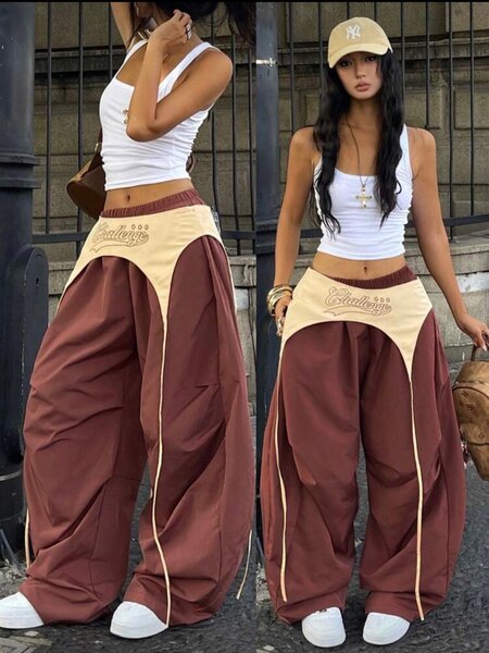 Pantalon décontracté femme cargo