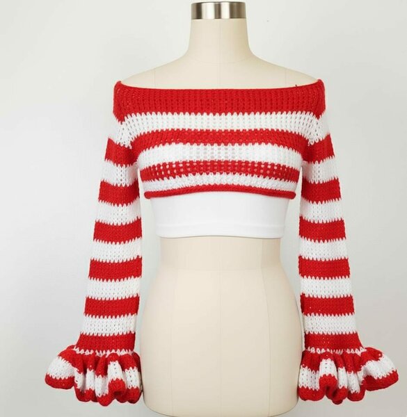 Chandail court en tricot