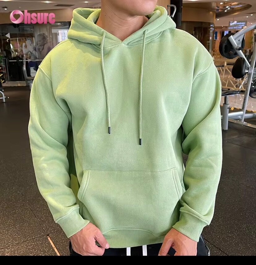 Sweat à Capuche Vert Unisexe