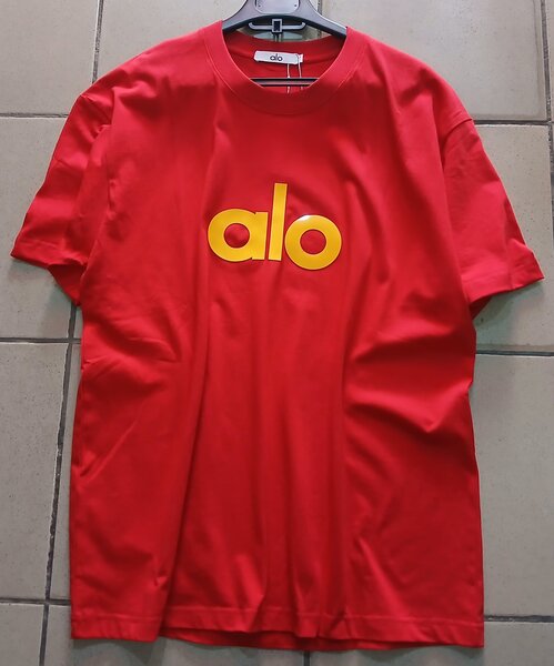 T-shirt rouge alo unisexe