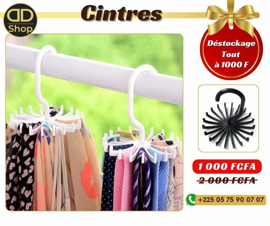 Cintre de rangement facile