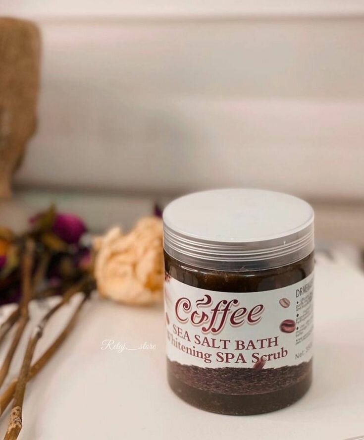 Gommage café et sel de mer