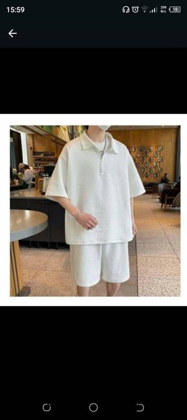 Set de loungewear blanc unisexe