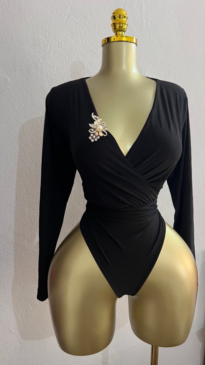 Body noir élégant pour femmes