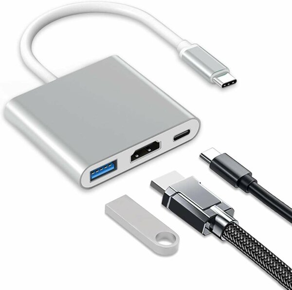 Adaptateur USB-C 3in1