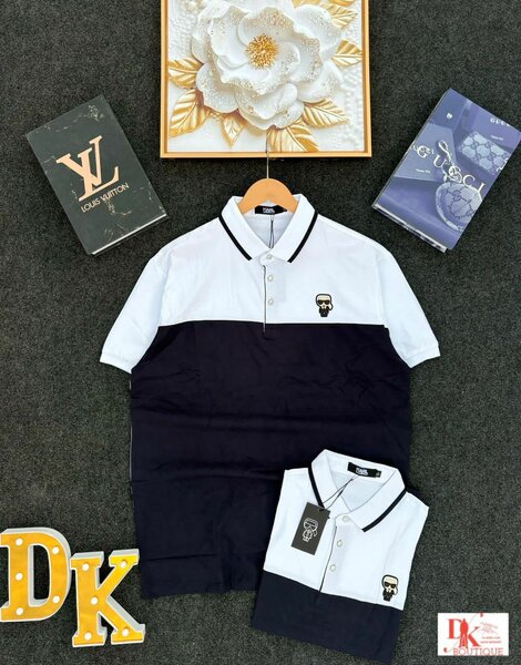 Polo moderne bicolore