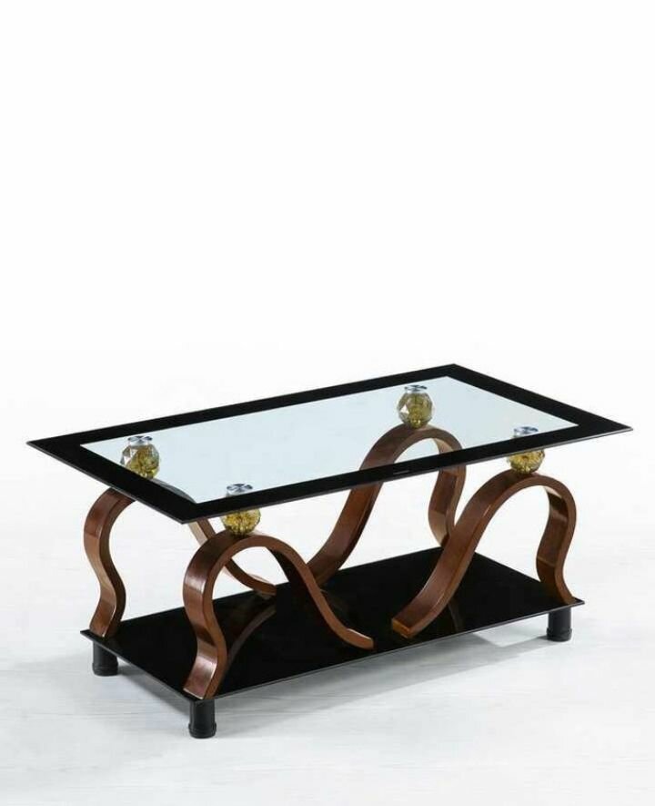 Moder glass wood center table