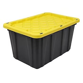 Berkley Jensen black and yellow container (27 gallons)