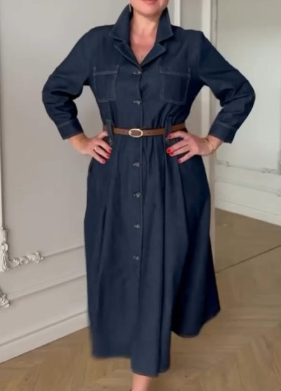 Джинсовое платье