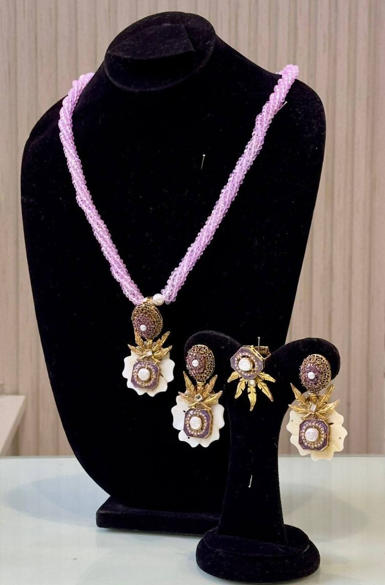 Ladies wedding set Necklace earrings and ring