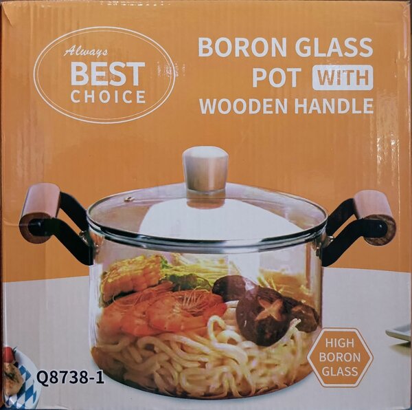Boron Glass Cooking pot