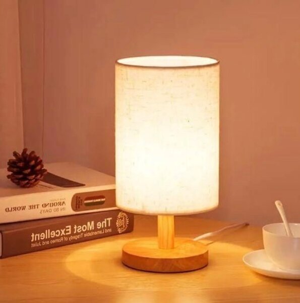 Lampe de Table en Bois Élégante