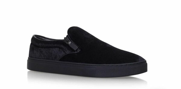 Chaussures décontractées en velours noir