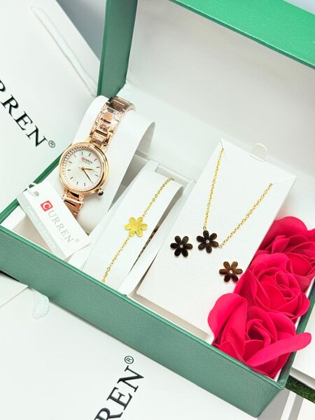 Montre CURREN avec Colliers Fleur