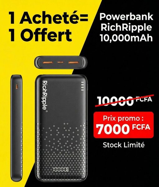 Chargeur Portable RichRipple 10,000mAh