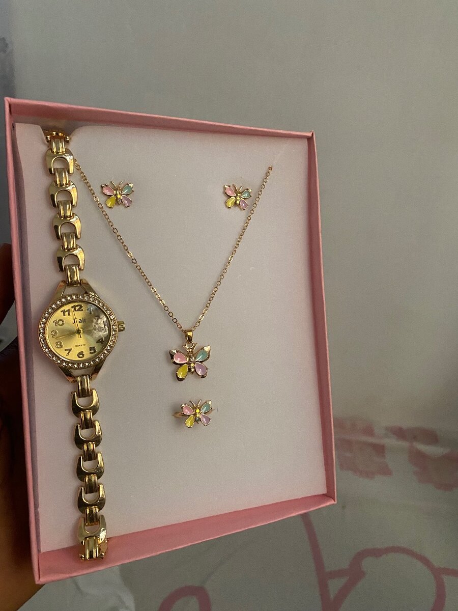 4 in 1 butterfly jewelry set