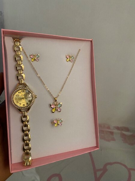 4 in 1 butterfly jewelry set