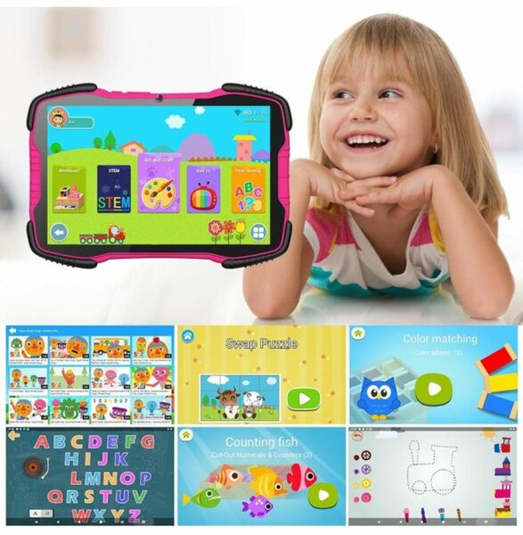 TABLETTE ÉDUCATIVE LUXURY E2 - 𝗘𝗖𝗥𝗔𝗡 𝗕𝗟𝗜𝗡𝗗É - 𝟲/