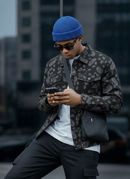 Veste en denim tendance homme