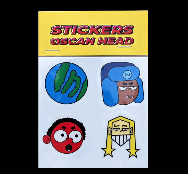 OSCAN'S HEAD STICKERS