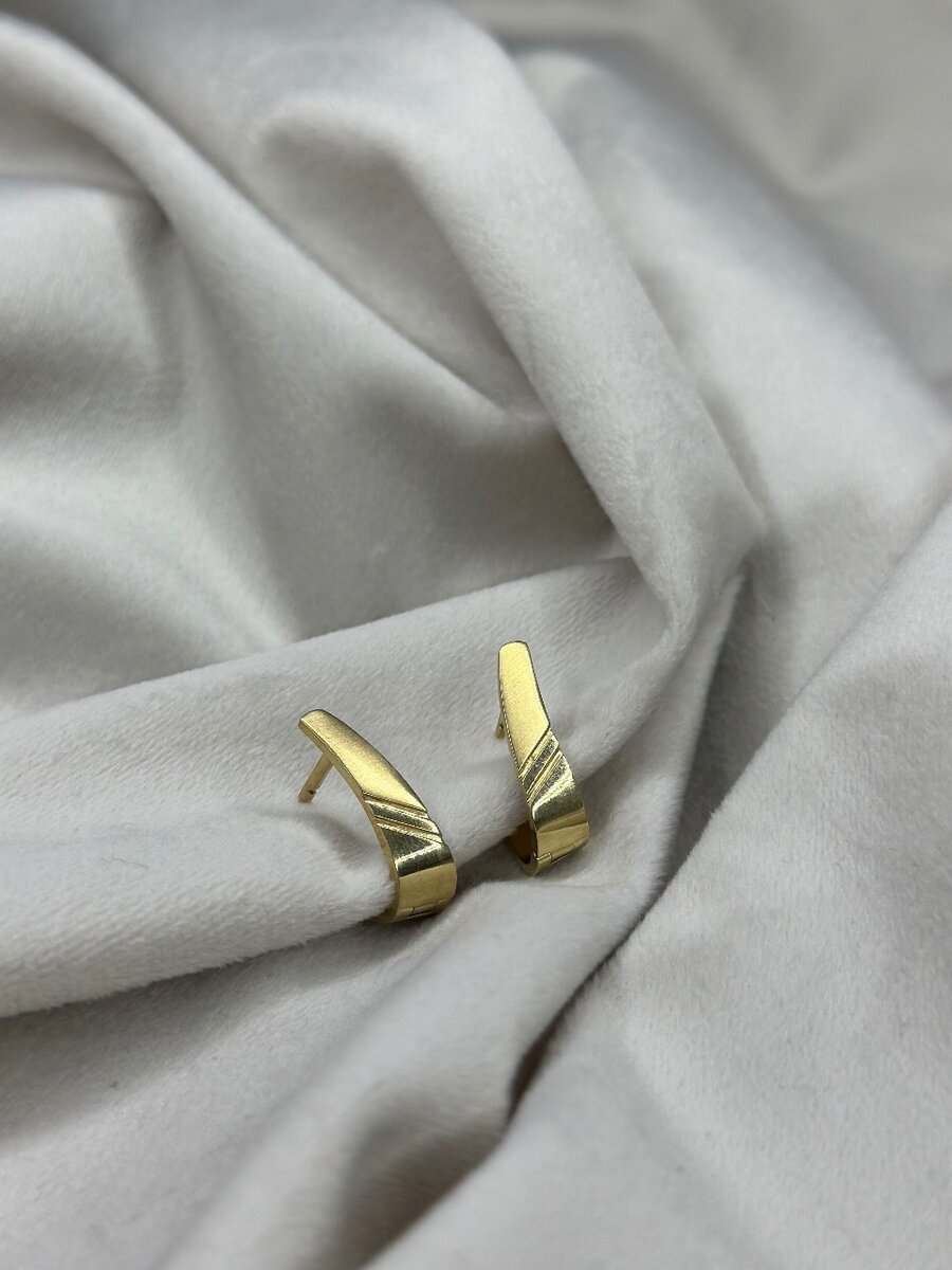 Серьги из желтого золота | Хороший вариант на повседневку