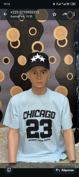 T-shirt Chicago 23 Unisexe