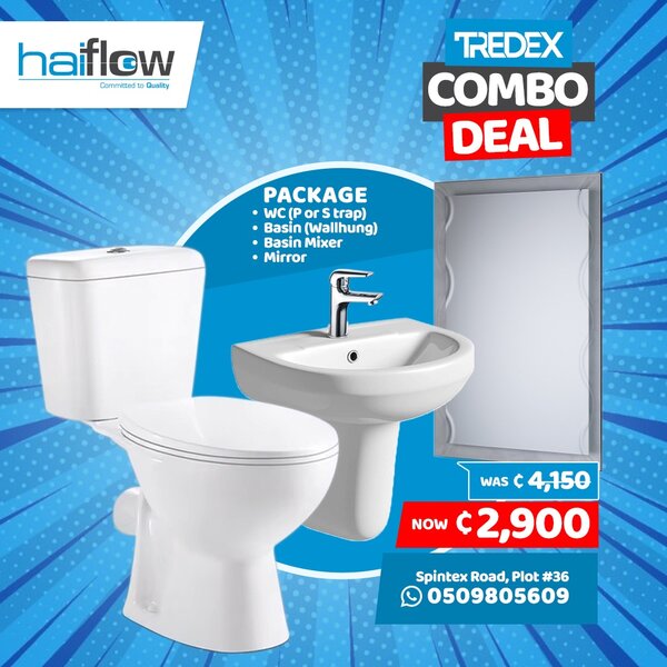 Tredex Wc, Basin, tap & Mirror