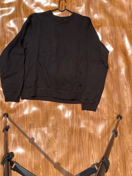 Plain black sweater