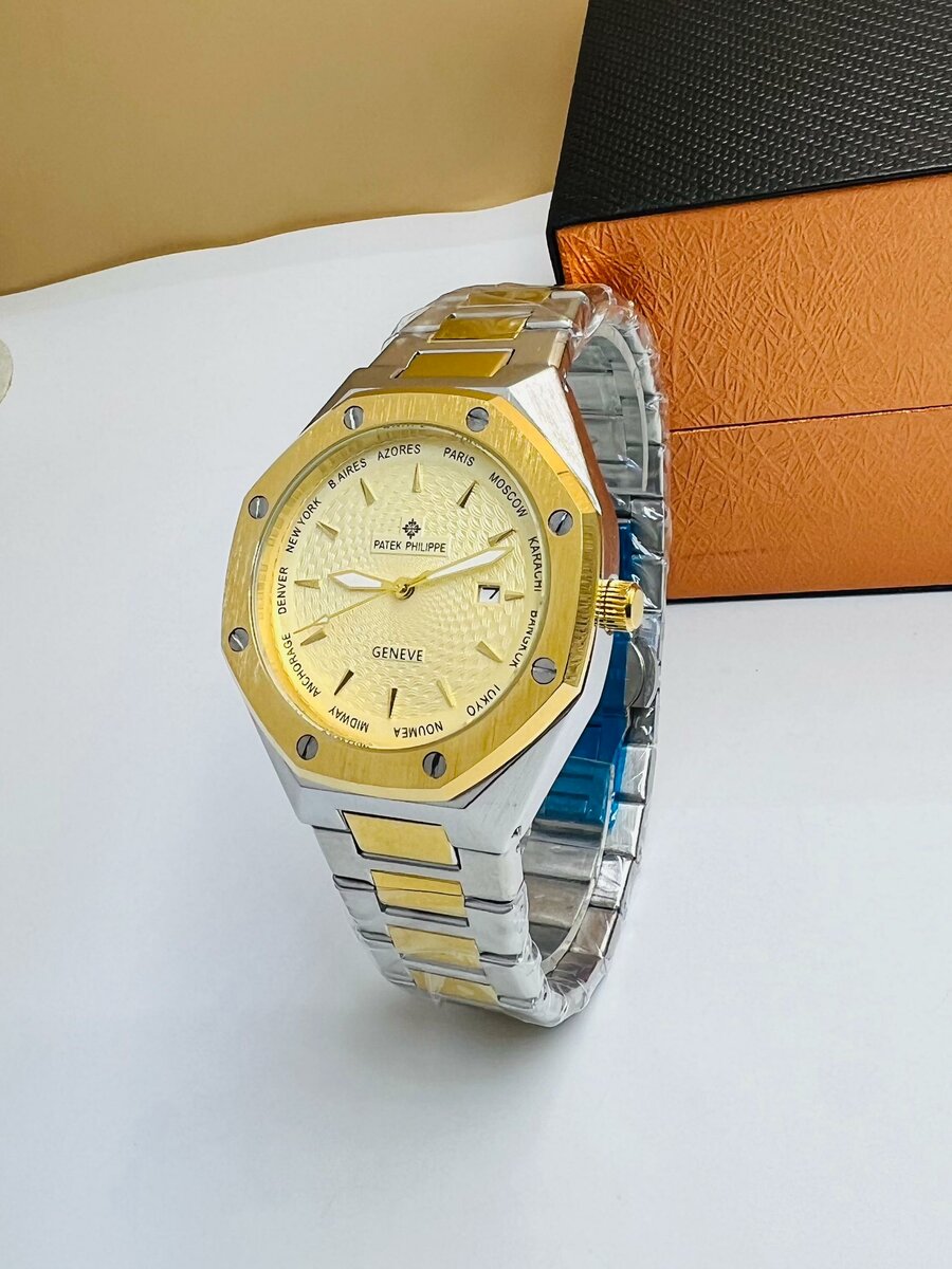 Montre homme luxe dorée