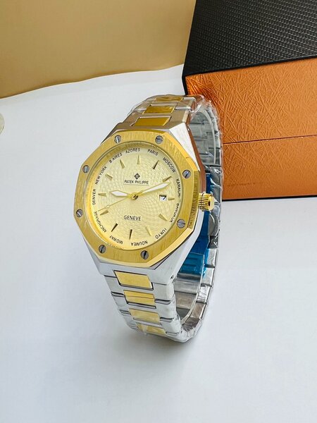 Montre homme luxe dorée